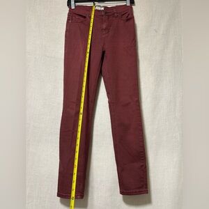 Burgundy Skinny Jeans